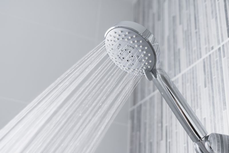 Rainfall Showerhead in Modern Bathroom